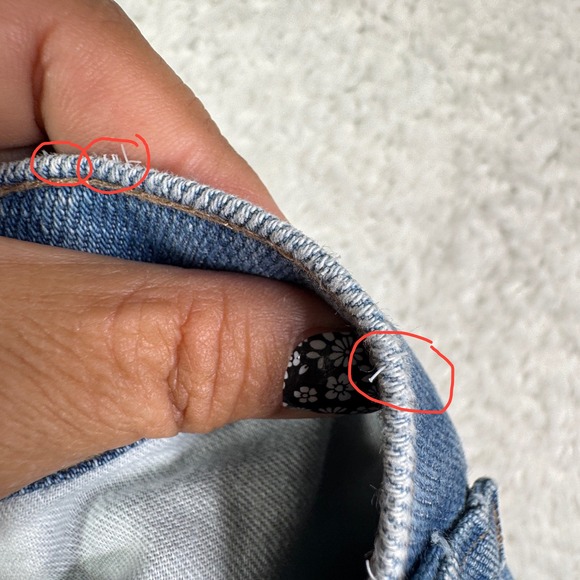 Vintage 80s Action Casuals by Levi Strauss Men's Blue Denim Jeans 40x30 Trashed‎ - Picture 12 of 14